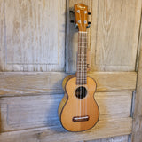 Ohana Soprano SK-50WG Solid Cedar Top / Laminate Willow B&S Ukulele v096