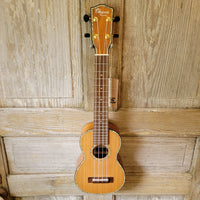 Ohana Super Soprano Long Neck SK-250M All Solid Cedar / Acacia Ukulele v100