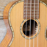 Ohana Super Soprano Long Neck SK-250M All Solid Cedar / Acacia Ukulele v100