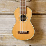 Ohana Super Soprano Long Neck SK-250M All Solid Cedar / Acacia Ukulele v101