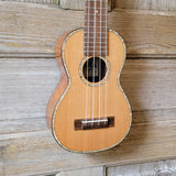 Ohana Super Soprano Long Neck SK-250M All Solid Cedar / Acacia Ukulele v101
