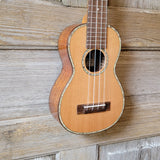 Ohana Super Soprano Long Neck SK-250M All Solid Cedar / Acacia Ukulele v101