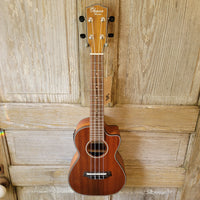 Ohana Concert CK-35CE All Solid Mahogany Cutaway A/E Ukulele v113
