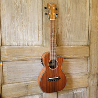 Ohana Concert CK-35CE All Solid Mahogany Cutaway A/E Ukulele v113