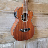 Ohana Concert CK-35CE All Solid Mahogany Cutaway A/E Ukulele v113