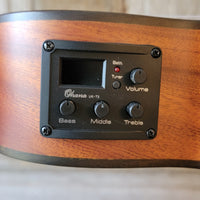 Ohana Concert CK-35CE All Solid Mahogany Cutaway A/E Ukulele v113