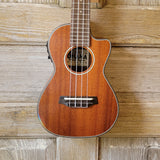 Ohana Concert CK-35CE All Solid Mahogany Cutaway A/E Ukulele v114