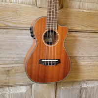 Ohana Concert CK-35CE All Solid Mahogany Cutaway A/E Ukulele v114