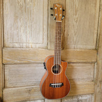 Ohana Concert CK-35CE All Solid Mahogany Cutaway A/E Ukulele v114