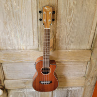 Ohana Concert CK-35CE All Solid Mahogany Cutaway A/E Ukulele v114