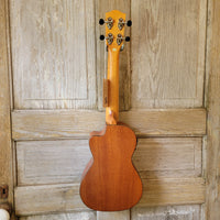 Ohana Concert CK-35CE All Solid Mahogany Cutaway A/E Ukulele v114