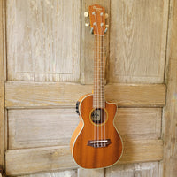 Ohana Concert CK-20CE Blem Solid Mahogany Top / Laminate Back and Sides A/E Cutaway Ukulele v117