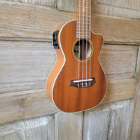 Ohana Concert CK-20CE Blem Solid Mahogany Top / Laminate Back and Sides A/E Cutaway Ukulele v117