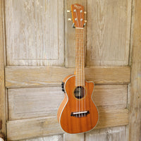 Ohana Concert CK-20CE Blem Solid Mahogany Top / Laminate Back and Sides A/E Cutaway Ukulele v118