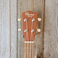 Ohana Concert CK-20CE Blem Solid Mahogany Top / Laminate Back and Sides A/E Cutaway Ukulele v118