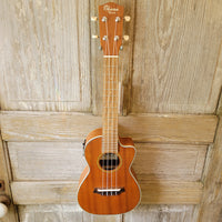 Ohana Concert CK-20CE Blem Solid Mahogany Top / Laminate Back and Sides A/E Cutaway Ukulele v118