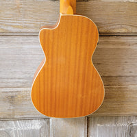Ohana Concert CK-20CE Blem Solid Mahogany Top / Laminate Back and Sides A/E Cutaway Ukulele v118