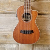 Ohana Concert CK-20CE Blem Solid Mahogany Top / Laminate Back and Sides A/E Cutaway Ukulele v119