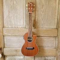 Ohana Concert CK-20CE Blem Solid Mahogany Top / Laminate Back and Sides A/E Cutaway Ukulele v119
