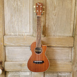 Ohana Concert CK-20CE Blem Solid Mahogany Top / Laminate Back and Sides A/E Cutaway Ukulele v119