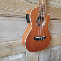 Ohana Concert CK-20CE Blem Solid Mahogany Top / Laminate Back and Sides A/E Cutaway Ukulele v119