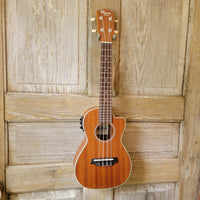 Ohana Concert CK-20CE Blem Solid Mahogany Top / Laminate Back and Sides A/E Cutaway Ukulele v120