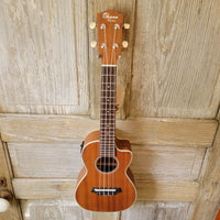 Ohana Concert CK-20CE Blem Solid Mahogany Top / Laminate Back and Sides A/E Cutaway Ukulele v120