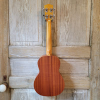 Ohana Tenor Starter Pack TK-10 Laminate Mahogany Ukulele Bag, Tuner, Strap, Button v121