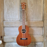 Ohana Tenor Starter Pack TK-10 Laminate Mahogany Ukulele Bag, Tuner, Strap, Button v122