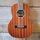 Ohana Tenor Starter Pack TK-10 Laminate Mahogany Ukulele Bag, Tuner, Strap, Button v122
