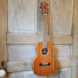 Ohana Tenor Starter Pack TK-10 Laminate Mahogany Ukulele Bag, Tuner, Strap, Button v123