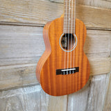 Ohana Tenor Starter Pack TK-10 Laminate Mahogany Ukulele Bag, Tuner, Strap, Button v123