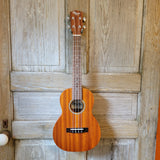 Ohana Tenor Starter Pack TK-10 Laminate Mahogany Ukulele Bag, Tuner, Strap, Button v124