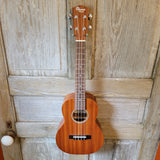 Ohana Tenor Starter Pack TK-10 Laminate Mahogany Ukulele Bag, Tuner, Strap, Button v124