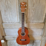 Ohana Tenor Starter Pack TK-10 Laminate Mahogany Ukulele Bag, Tuner, Strap, Button v125