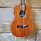 Ohana Tenor Starter Pack TK-10 Laminate Mahogany Ukulele Bag, Tuner, Strap, Button v125