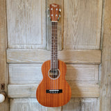 Ohana Tenor Starter Pack TK-10 Laminate Mahogany Ukulele Bag, Tuner, Strap, Button v126