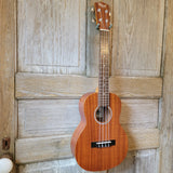 Ohana Tenor Starter Pack TK-10 Laminate Mahogany Ukulele Bag, Tuner, Strap, Button v126