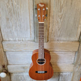 Ohana Tenor Starter Pack TK-10 Laminate Mahogany Ukulele Bag, Tuner, Strap, Button v127
