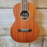 Ohana Tenor Starter Pack TK-10 Laminate Mahogany Ukulele Bag, Tuner, Strap, Button v128
