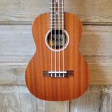 Ohana Tenor Starter Pack TK-10 Laminate Mahogany Ukulele Bag, Tuner, Strap, Button v129