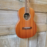 Ohana Tenor Starter Pack TK-10 Laminate Mahogany Ukulele Bag, Tuner, Strap, Button v129