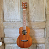 Ohana Tenor Starter Pack TK-10 Laminate Mahogany Ukulele Bag, Tuner, Strap, Button v131