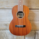 Ohana Tenor Starter Pack TK-10 Laminate Mahogany Ukulele Bag, Tuner, Strap, Button v131