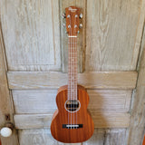 Ohana Tenor Starter Pack TK-10 Laminate Mahogany Ukulele Bag, Tuner, Strap, Button v131