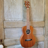 Ohana Tenor Starter Pack TK-10 Laminate Mahogany Ukulele Bag, Tuner, Strap, Button v131