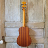 Ohana Tenor Starter Pack TK-10 Laminate Mahogany Ukulele Bag, Tuner, Strap, Button v131