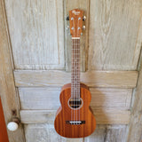 Ohana Tenor Starter Pack TK-10 Laminate Mahogany Ukulele Bag, Tuner, Strap, Button v132