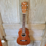 Ohana Tenor Starter Pack TK-10 Laminate Mahogany Ukulele Bag, Tuner, Strap, Button v133
