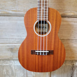 Ohana Tenor Starter Pack TK-10 Laminate Mahogany Ukulele Bag, Tuner, Strap, Button v133